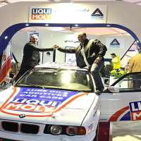 حضور-رانندگان-تیم-اتومبیلرانی-در-غرفه-لیکومولی-،-نمایشگاه-بین-المللی-خودرو